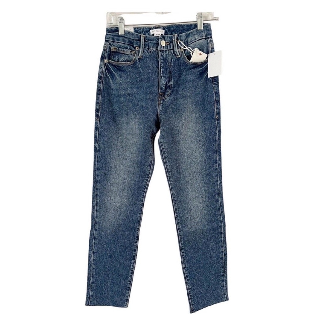 NWT Good American Good Classic High Rise Medium Wash Skinny Jeans Size 2/26